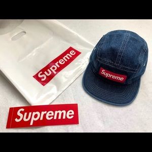 SUPREME CONTRAST STITCH CAMP CAP